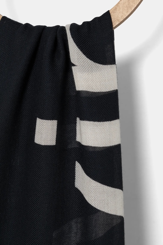 Calvin Klein esarfa cu un amestec de casmir K60K612875 negru SS25