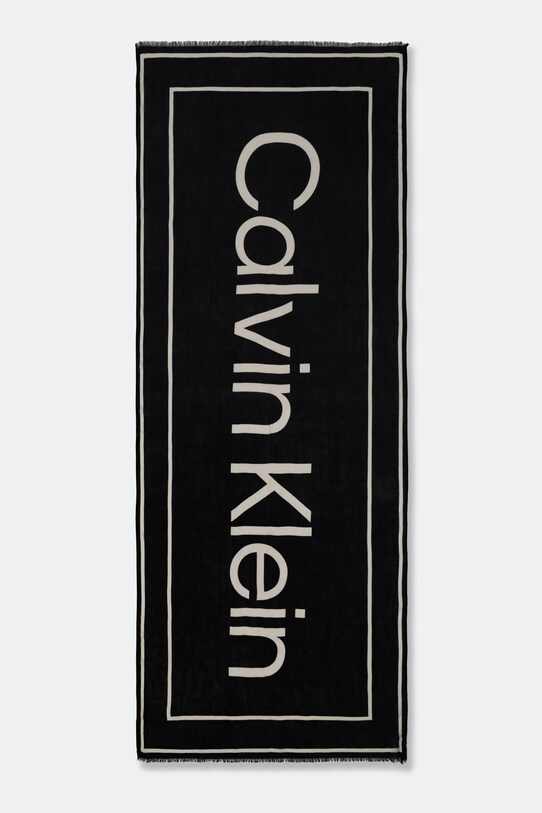 Accesorii Calvin Klein esarfa cu un amestec de casmir K60K612875 negru