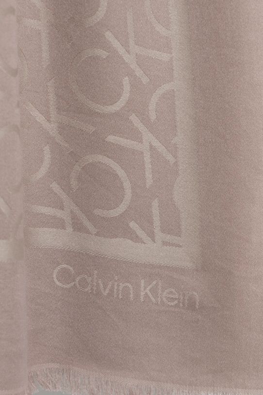 Calvin Klein kendő K60K612880 bézs SS25