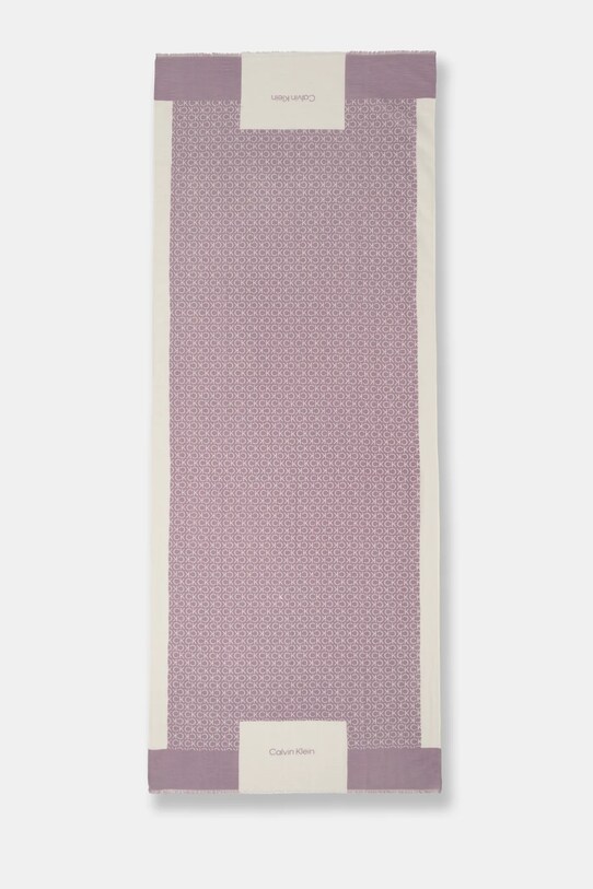 Аксесуари Шарф з льоном Calvin Klein K60K612895 фіолетовий