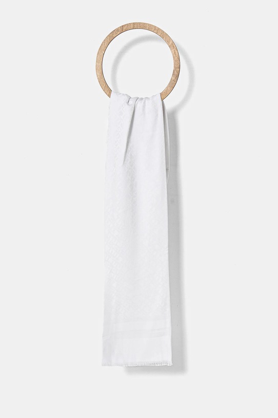 Šál Tommy Hilfiger látka biela AW0AW16852