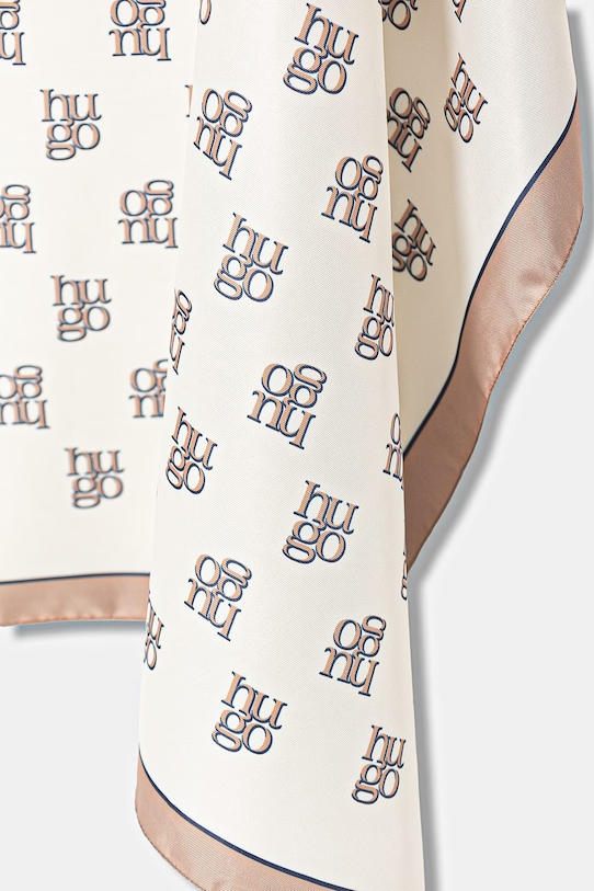 Akcesoria HUGO chusta Auraize 50535470 beżowy