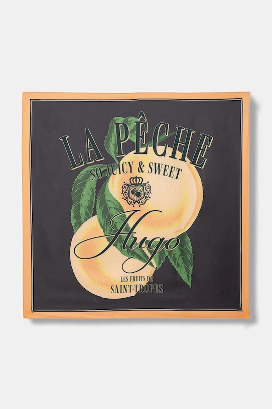 HUGO šatka Auraize čierna 50535470