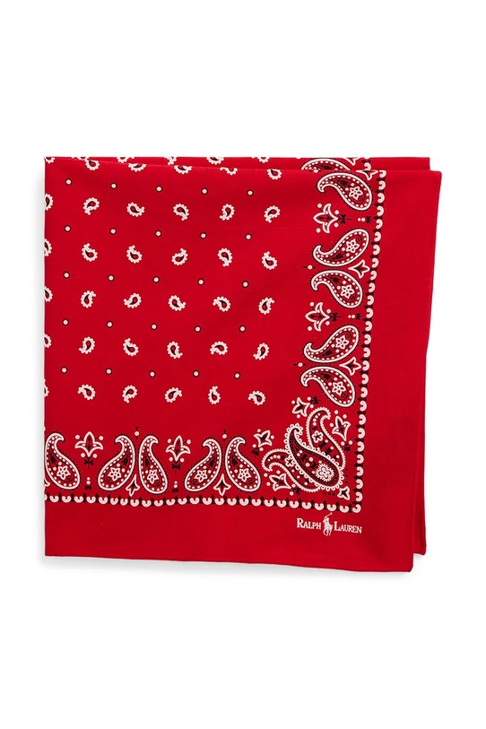 Bavlnený šál Polo Ralph Lauren 455938477 červená SS25