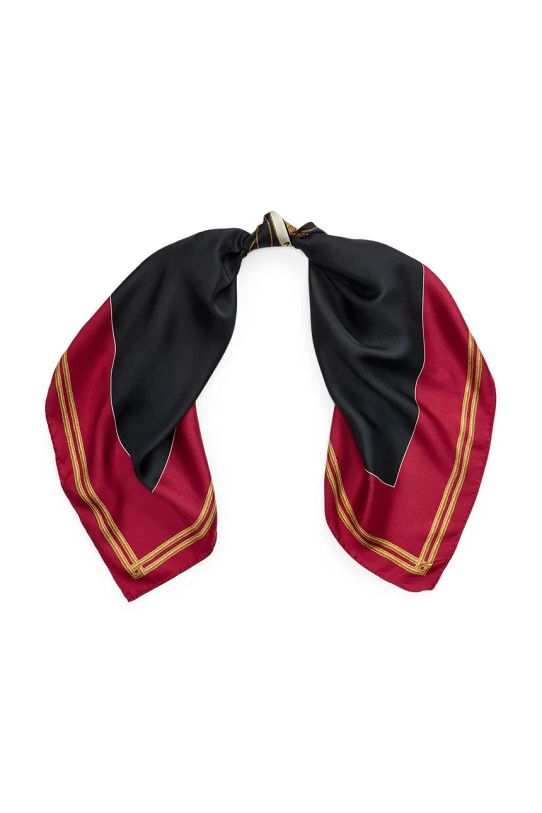 Шелковый платок Lauren Ralph Lauren ткань тёмно-синий 454961483