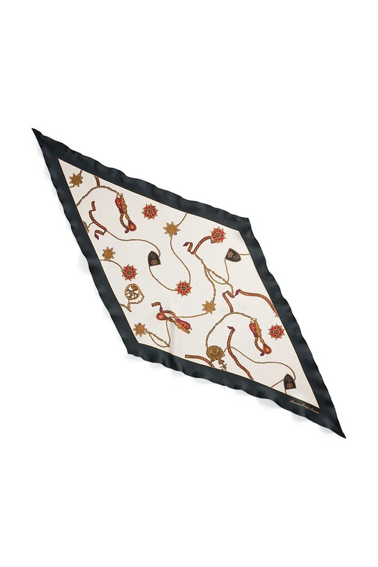 Lauren Ralph Lauren chusta jedwabna 454961485 beżowy SS25