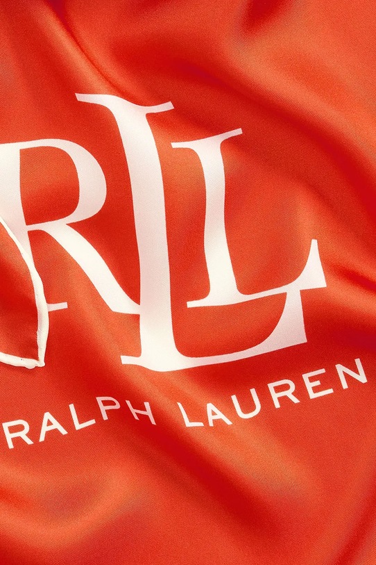 Accesorii Lauren Ralph Lauren esarfa de matase 454966215 portocaliu
