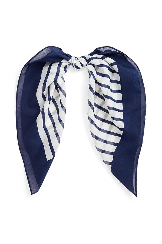 Lauren Ralph Lauren eșarfă de mătase panza bleumarin 454966223