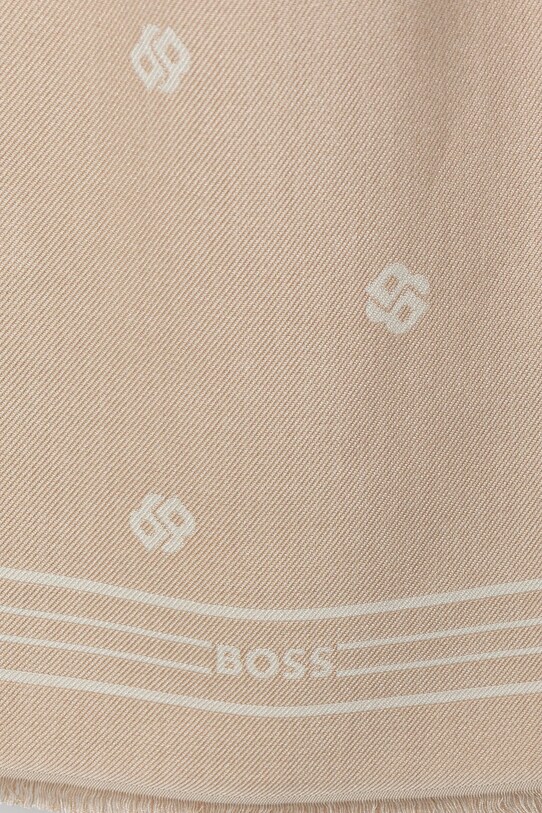 Шарф BOSS 50535789 бежевый SS25