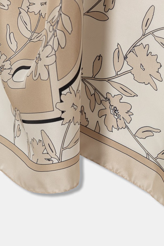 BOSS chusta damska jedwabna Lainy 50536118 beżowy SS26