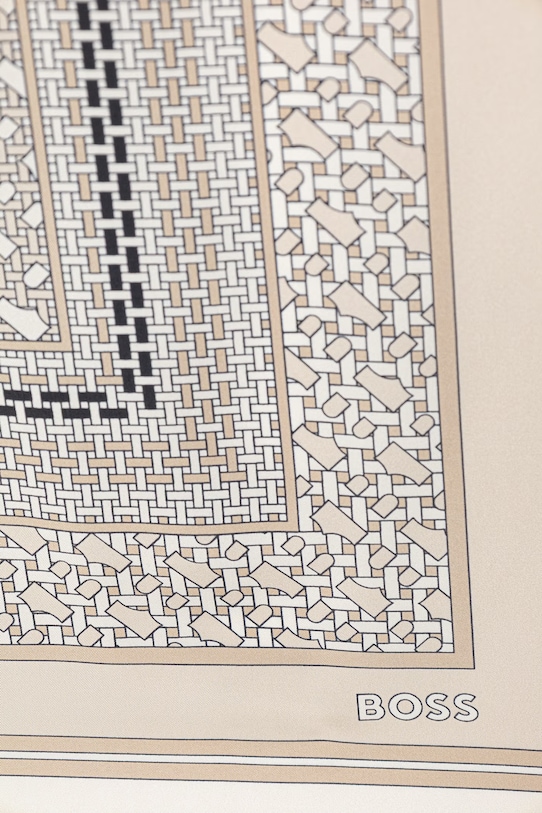 BOSS hustka dámska hodvábna Lainy 50536118 béžová SS26