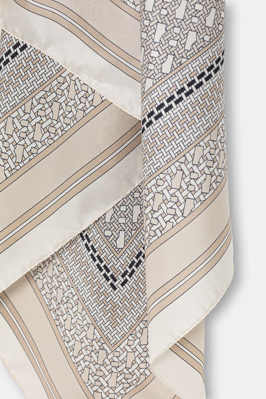 Doplnky BOSS hustka dámska hodvábna Lainy 50536118 béžová