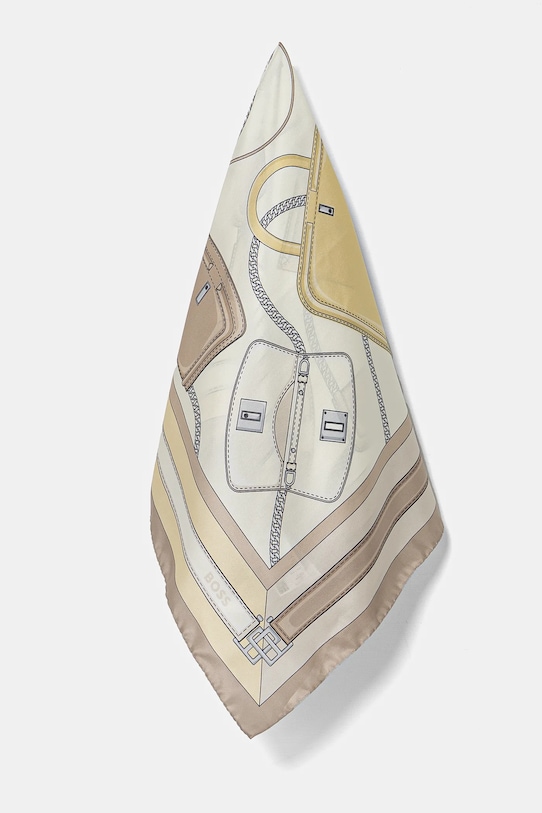 Hodvábna šatka BOSS hodváb žltá 50536118