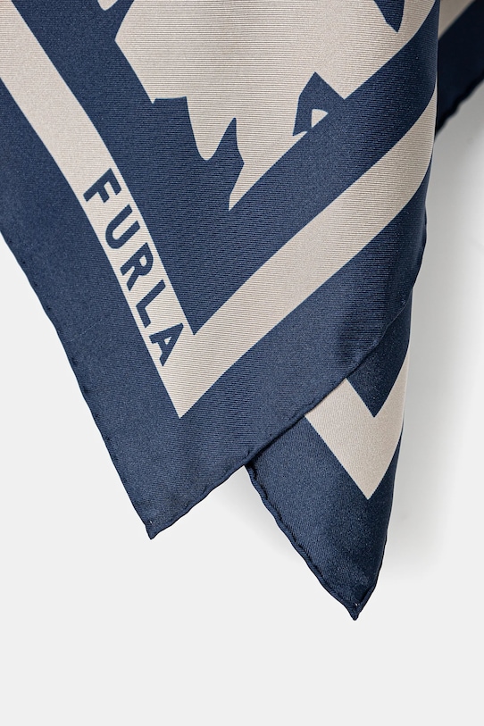 Svileni rubac Furla WT00021.BX3592.3659S mornarsko plava SS25