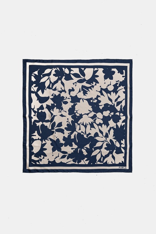 Dodaci Svileni rubac Furla WT00021.BX3592.3659S mornarsko plava