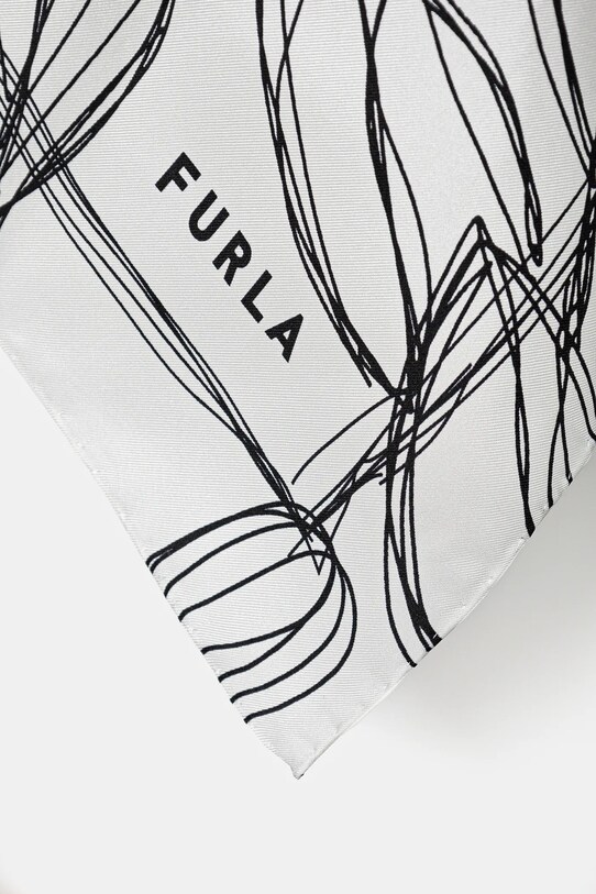 Furla esarfa de matase WT00021.BX3591.1704S alb SS25