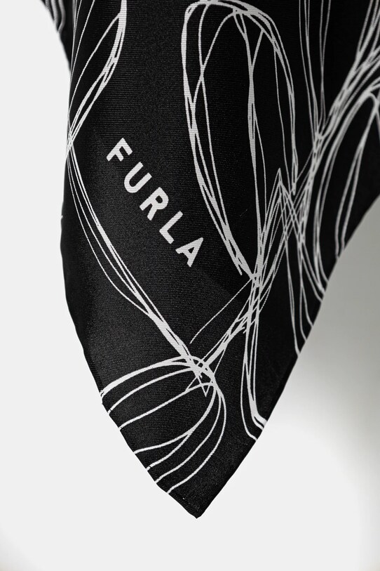 Furla chusta jedwabna WT00021.BX3591.O6000 czarny SS25