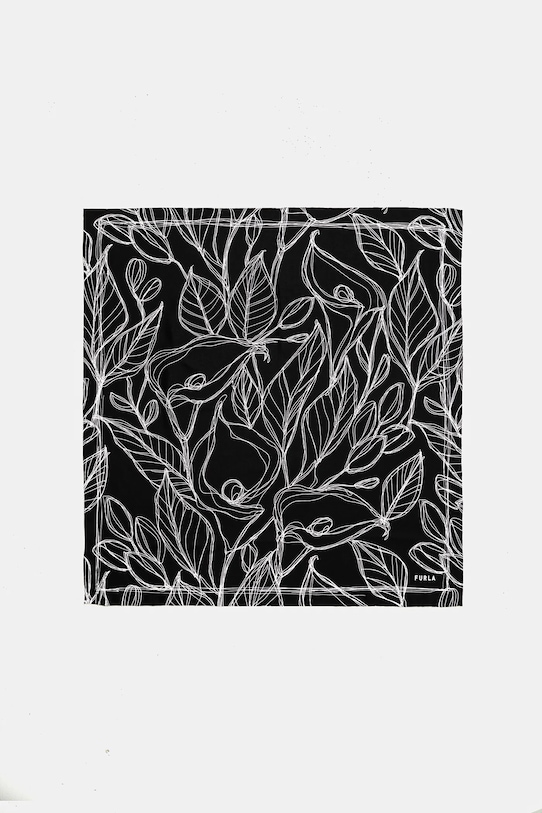 Doplnky Hodvábna šatka Furla WT00021.BX3591.O6000 čierna