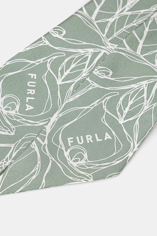 Hedvábný šátek Furla WT00022.BX3591.AG700 zelená SS25