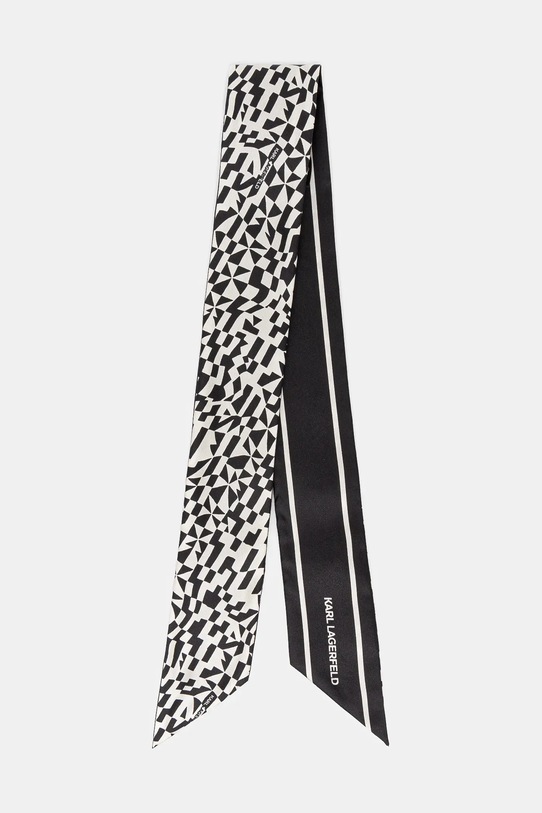 Karl Lagerfeld chusta jedwab biały A1W33053