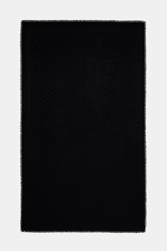 Шаль с примесью шерсти Karl Lagerfeld A1W33055 чёрный SS25