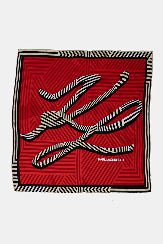 Karl Lagerfeld esarfa A1W33056 rosu SS25