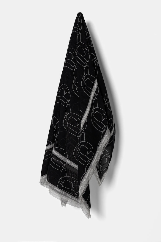 Хустка Karl Lagerfeld тканина чорний A1W33152