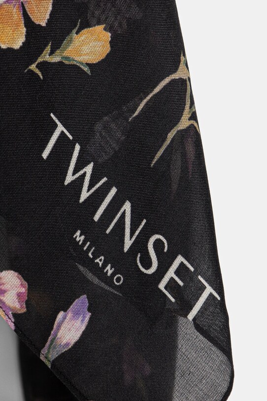 Akcesoria Twinset szal z domieszką wełny 251TA4340 czarny