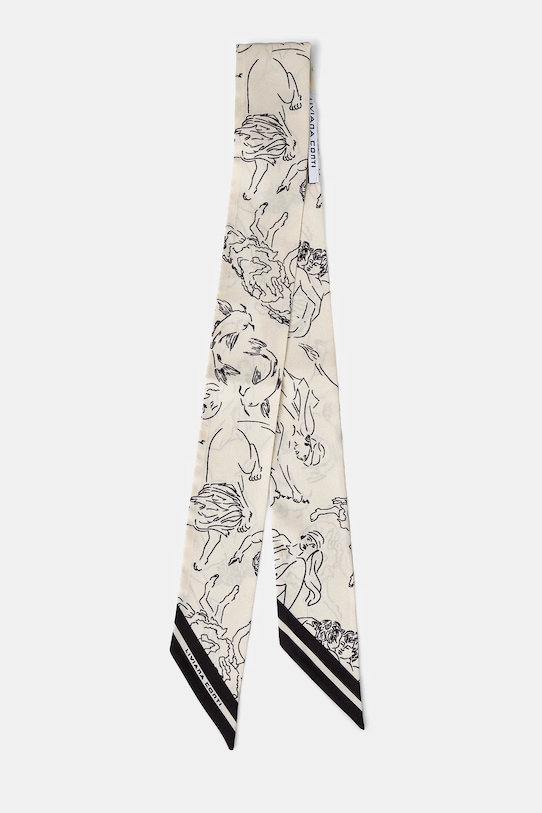 Šátek Liviana Conti látka béžová A5SF08