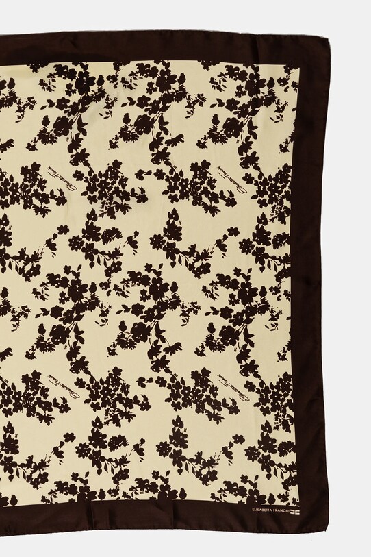 Elisabetta Franchi esarfa de matase FO01F51E2 galben SS25