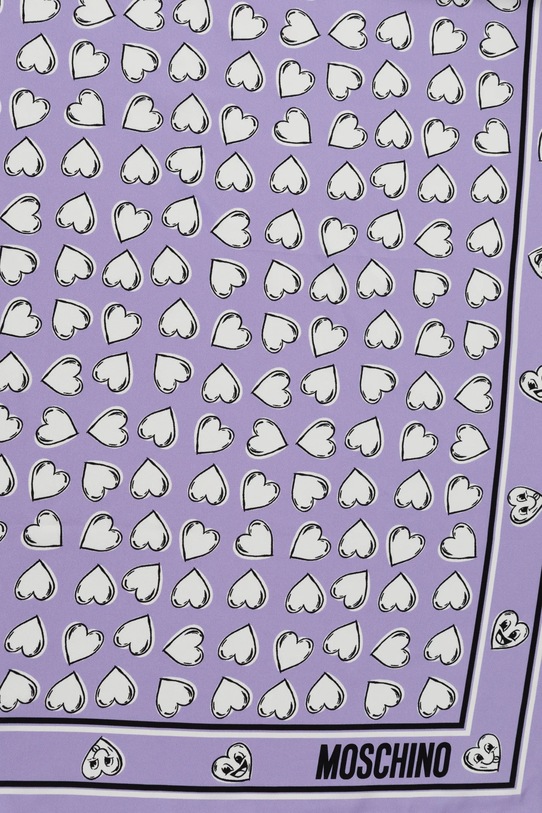 Μεταξωτό φουλάρι Moschino M3211.3549 μωβ SS25