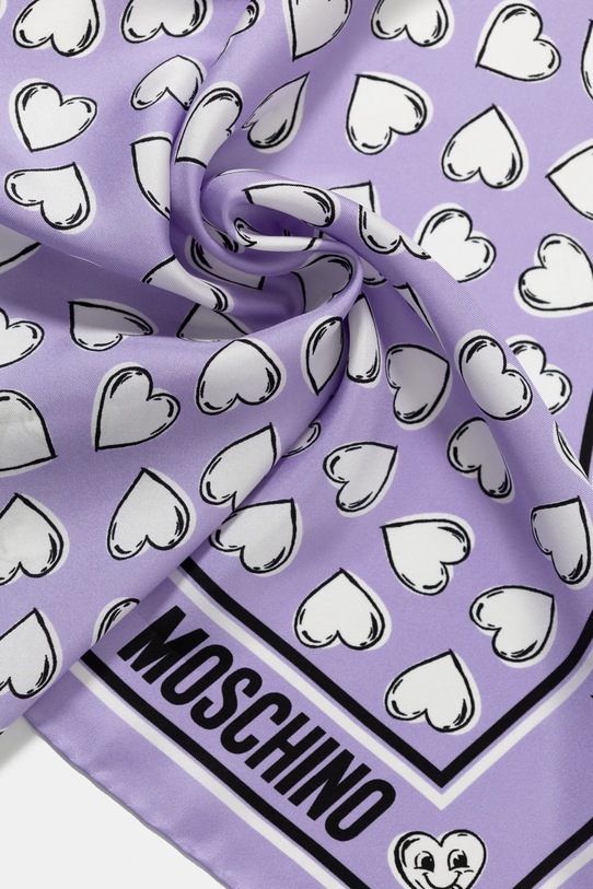 Αξεσουάρ Μεταξωτό φουλάρι Moschino M3211.3549 μωβ