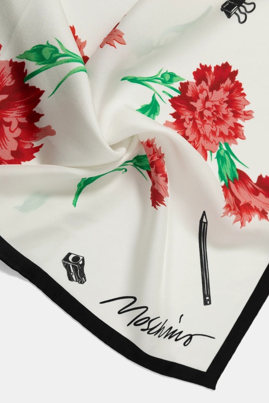 Doplňky Hedvábný šátek Moschino M3218.3549 béžová