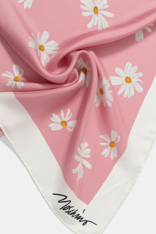 Аксесуари Шовкова хустка Moschino 90 x 90 cm M3228.3549 рожевий