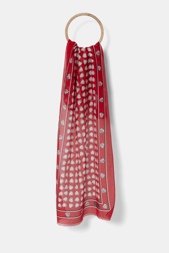 Moschino eșarfă din amestec de mătase 45 x 150 cm panza rosu M3246.3322