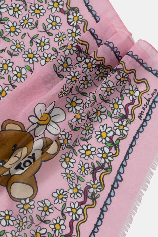 Doplňky Šála ze směsi hedvábí Moschino 45 x 150 cm M3251.3322 růžová