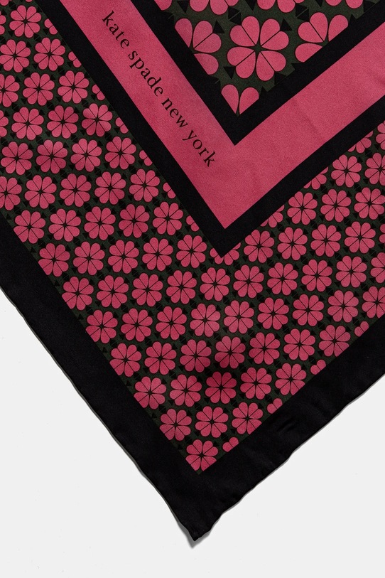 Hedvábný šátek Kate Spade KS1004372 růžová SS25