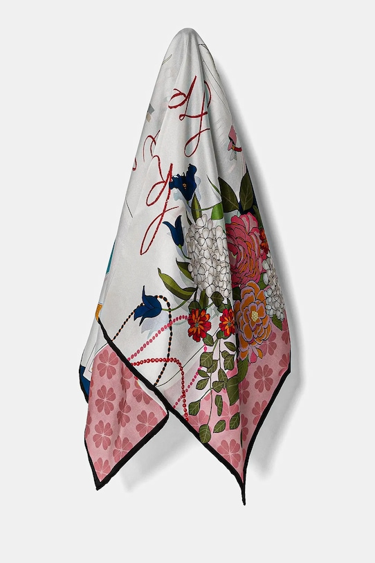 Hedvábný šátek Kate Spade látka vícebarevná KS1003349