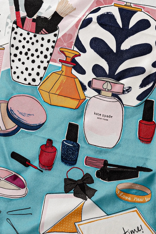 Hedvábný šátek Kate Spade KS1003349 vícebarevná SS25