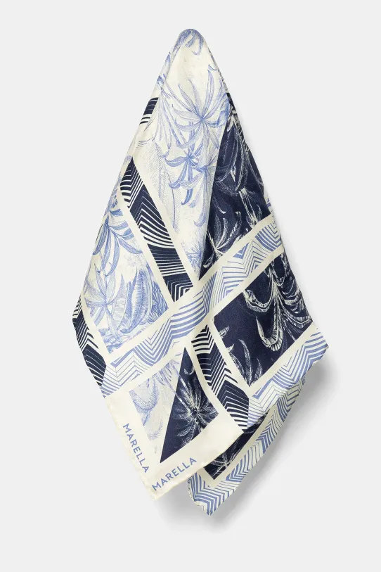 Marella foulard in seta CINQUE tessuto blu navy 2513541106