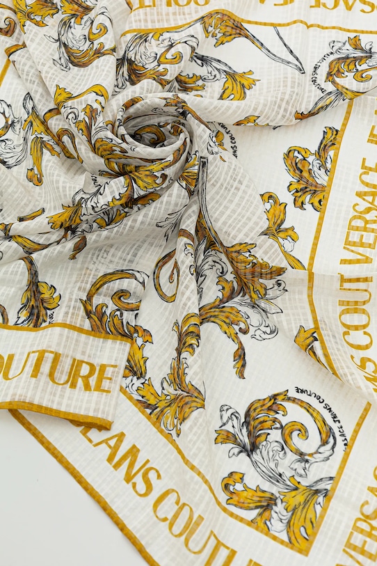Kiegészítők Versace Jeans Couture selyem kendő 78HA7H02.ZG353 fehér