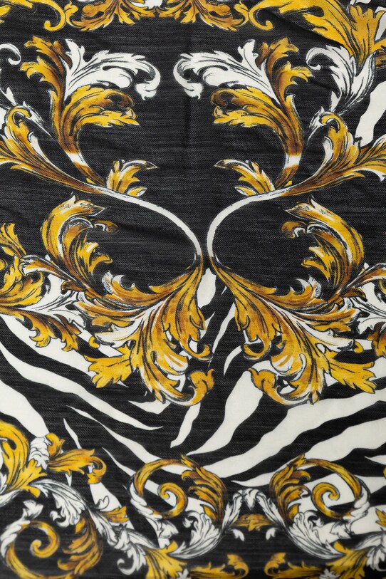 Vlnený šál Versace Jeans Couture 78HA7H02.ZG355 čierna SS25