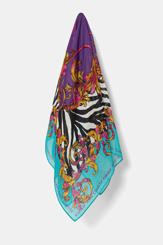 Versace Jeans Couture apaszka wełniana tkanina multicolor 78HA7H02.ZG355