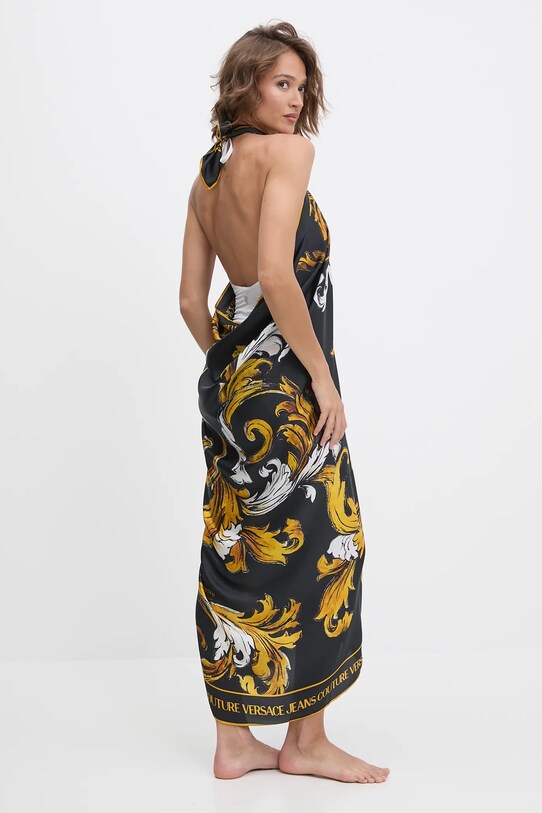 Abbigliamento Versace Jeans Couture pareo in seta 78HA7H04.ZG362 nero