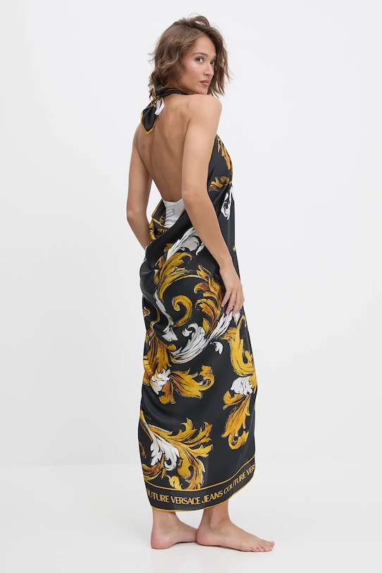 Odzież Versace Jeans Couture pareo jedwabne 78HA7H04.ZG362 czarny