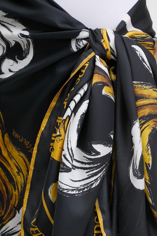 Versace Jeans Couture pareo in seta nero 78HA7H04.ZG362