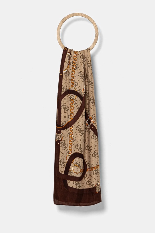 Šatka Guess FOULARD látka hnedá AW5246.SIL30