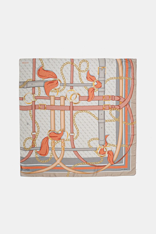 Hedvábný šátek Guess FOULARD AW5270.SIL12 béžová SS25