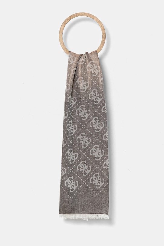 Šal Guess tkanina smeđa AW5247.MOD03