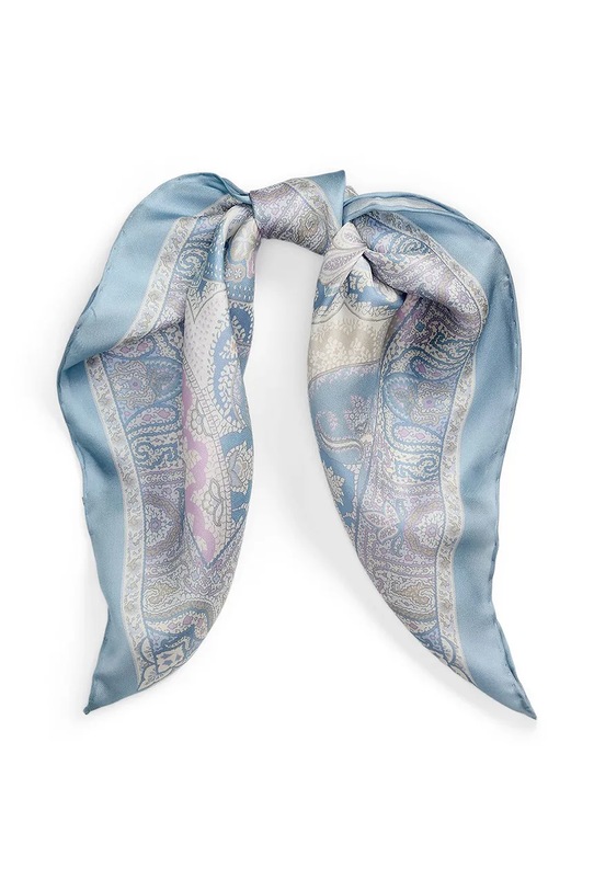 Hedvábný šátek Lauren Ralph Lauren 454965803 modrá SS25